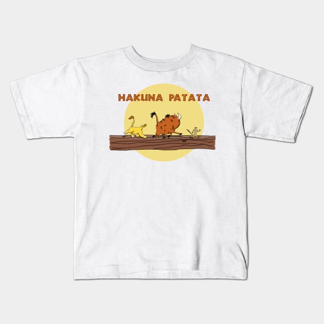 Hakuna Patata Kids T-Shirt by JuliaSC